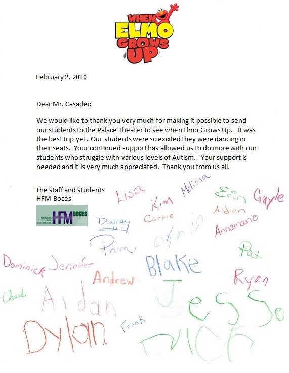 HFM Boces Letter